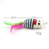 For Pet Sisal Mouse With Feather Tail Cat Toy (Assorted Color) - Image 2