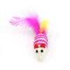 For Pet Sisal Mouse With Feather Tail Cat Toy (Assorted Color) - Image 3