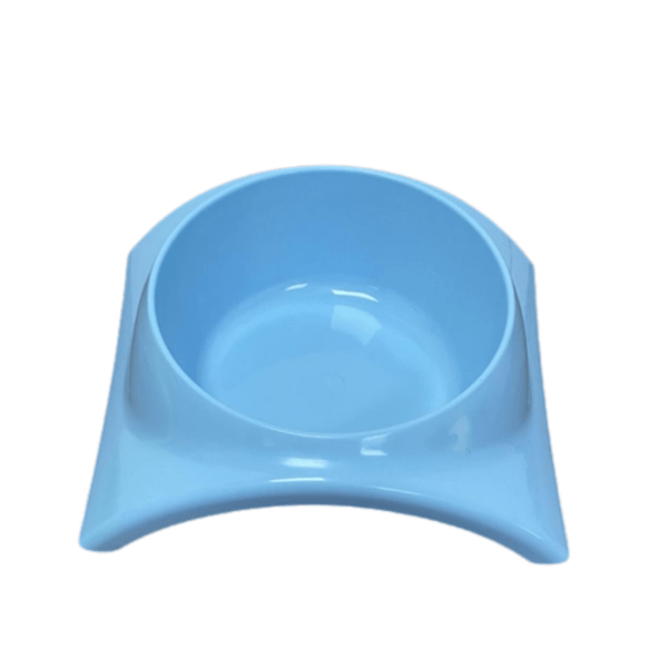 Pet Feedrer With Non Slip Rubber Bottom-Blue- 19.5*16.8*5Cm