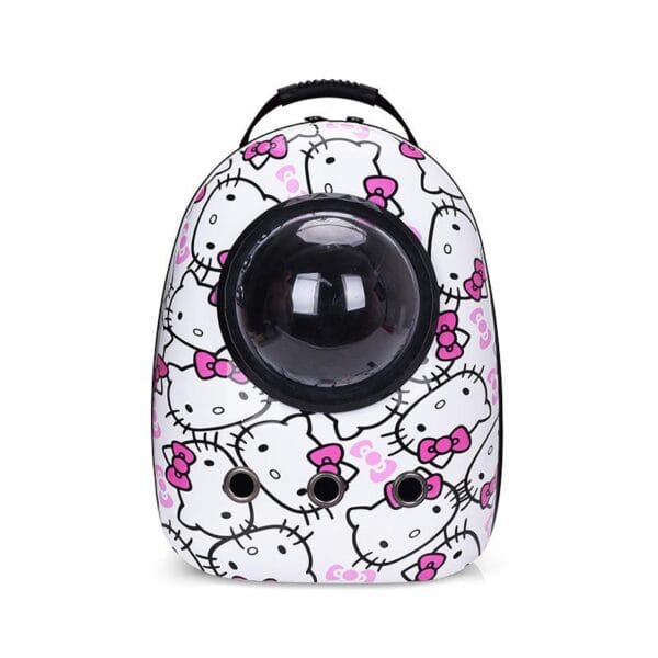 Cozy Paws White Kitty Transparent Capsule Pet Travel Backpack – 42 Cm X 32 Cm X 29 Cm