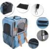 Pet Carrier 3 Sided Breathable Back Pack 32*22*42cm - Image 2