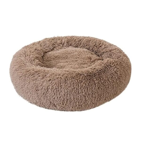 Coco Kindi Soft Plush Round bed-Khaki