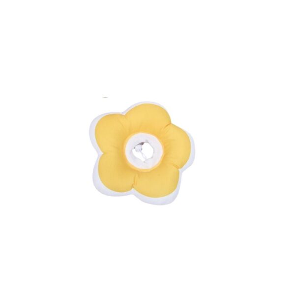 Cozy Paws Flower Shape Soft Pet Recovery Collar -Yellow