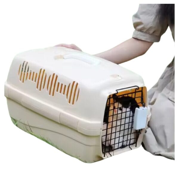 Cozy Paws Plastic Pet Carrier -48x30x29cm-Mixed colour - Image 3