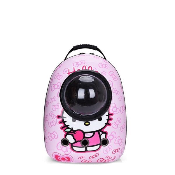 Cozy Paws Pink Kitty Transparent Capsule Pet Travel Backpack – 42X32 X29 Cm