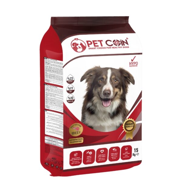 Petcoin Adult Dog Beef - 15kg