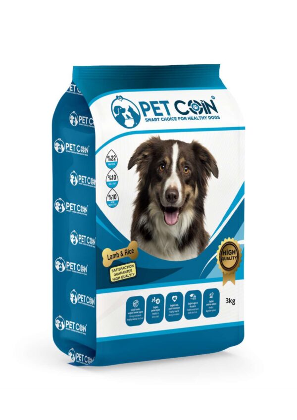 Petcoin Adult Dog Lamb & Rice -3kg