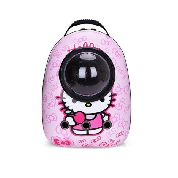 Cozy Paws Pink Kitty Transparent Capsule Pet Travel Backpack – 42X32 X29 Cm