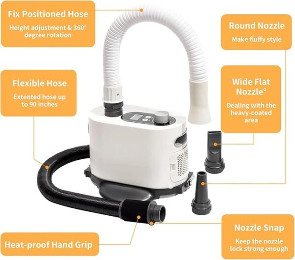 Pakeway Pet Hair Speed Adjustable Force Dryer - Image 3