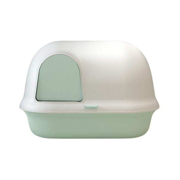 Pakeway Shell Flip-Top Open Cat-Litter Box-59.4*46.4*39.5 Cm-Green