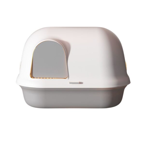 Pakeway Shell Flip-Top Open  Cat-Litter Box-59.4*46.4*39.5 Cm- Grey