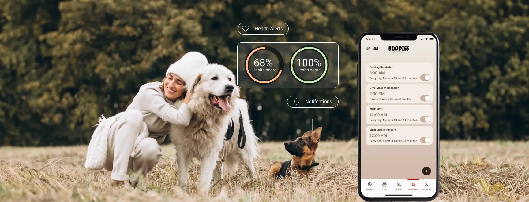 buddies pet gps tracker