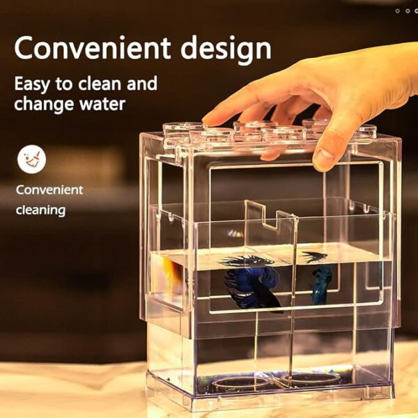 Cozy Paws Mini Betta Fish Tank-15.5 *10.5 *14cm - Image 4