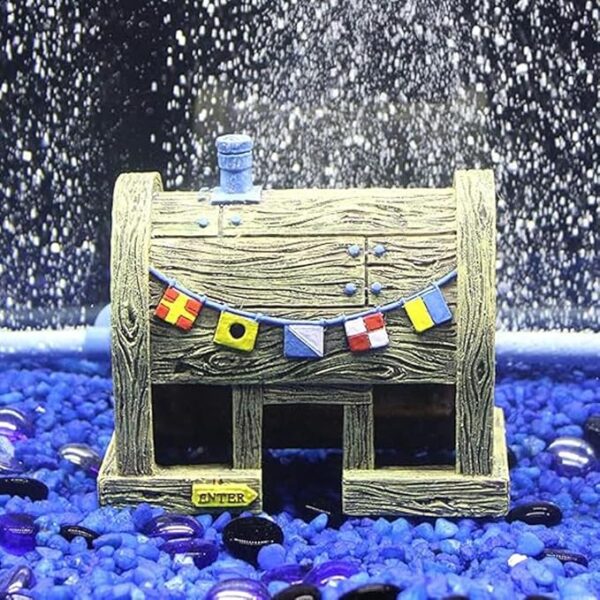 Cozy Paws Aquarium Decoration-Krusty Krab Restaurant-9.5*5*8 Cm - Image 4