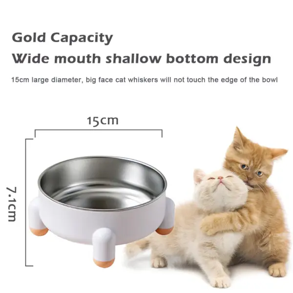 Cozy Paws Stainless steel pet bowl with four corners - Green - Image 3