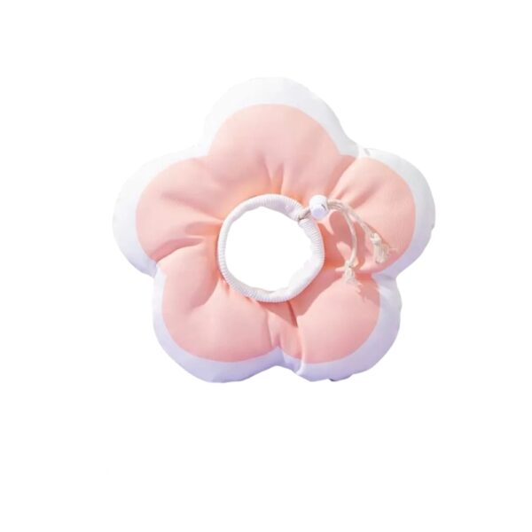 Cozy Paws Flower Shape Soft Pet Recovery Collar-Pink
