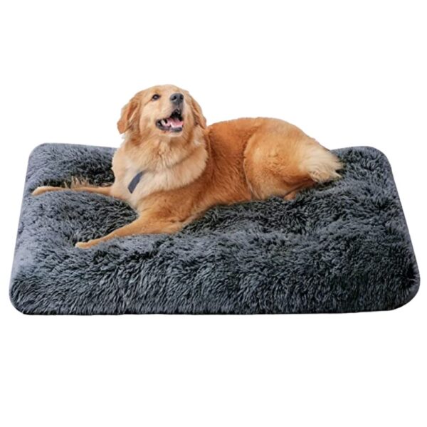 Coco Kindi Plush Square Pet Bed-Dark Gray-70*105cm