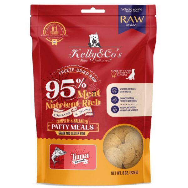 KELLY & CO'S  Freeze Dried Patty Meals Tuna For Dog- 226g