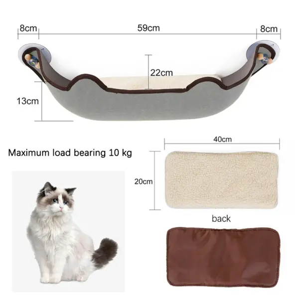 Cozy Paws Cat Window Perch - Image 4