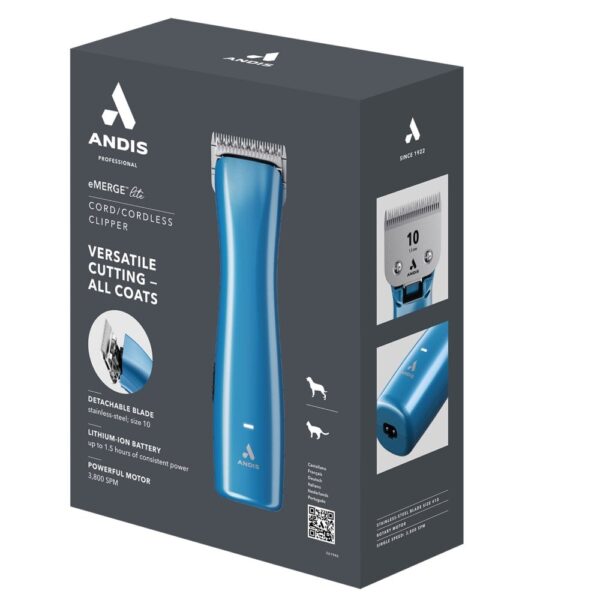 Andis eMERGE Lite Clipper-Blue - Image 4