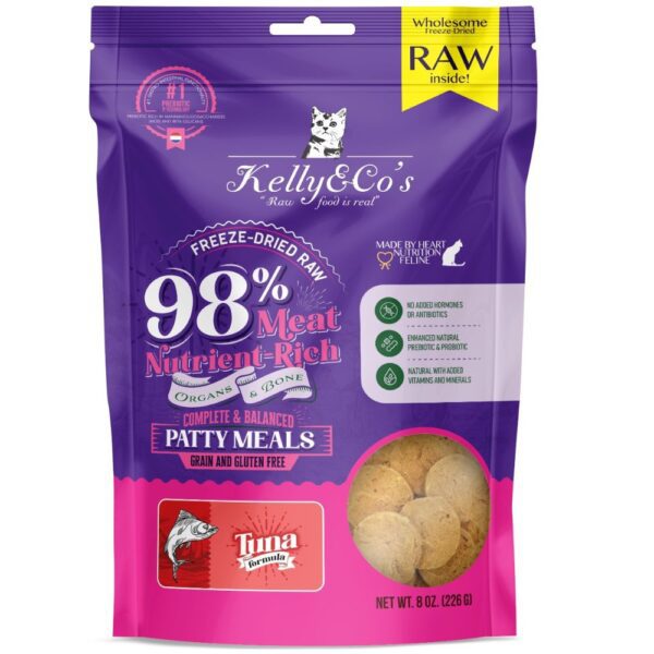 KELLY & CO'S Freeze Dried Patty Meals Tuna For Cat- 226g