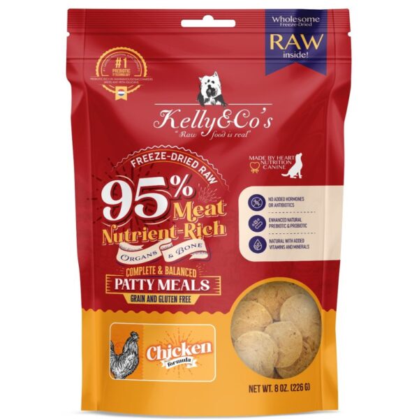 KELLY & CO'S Freeze Dried Patty Meals Chicken For Dog- 226g