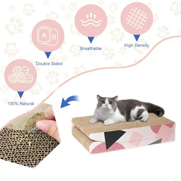 Cozy Paws Double Side Foldable Cat Scratching- 43* 19.9* 6 - Image 3