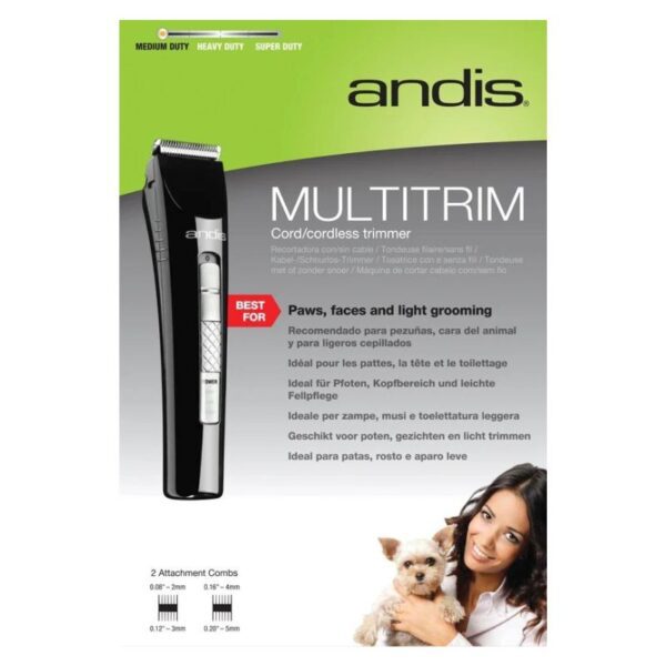 Andis MultiTrim Cord/Cordless Trimmer Kit-Black