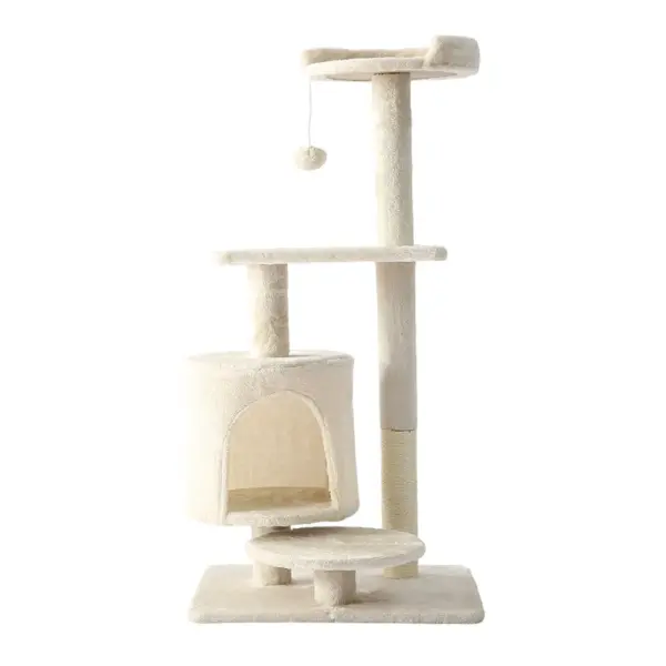 Cozy Paws Cat Tower White - 50*40*110