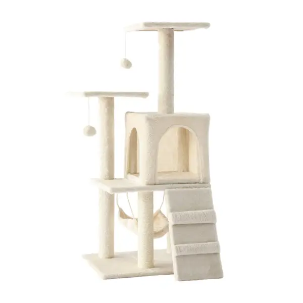 Cozy Paws Cat tower-beige 50 * 40 * 110 cm（With hammock）
