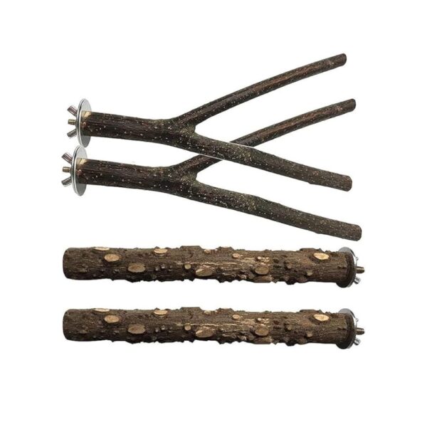 Cozy Paws 4-piece Wooden Bird Stand-7.87 * 1.0in