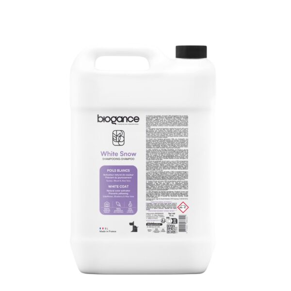 Biogance White Snow dog shampoo-5L
