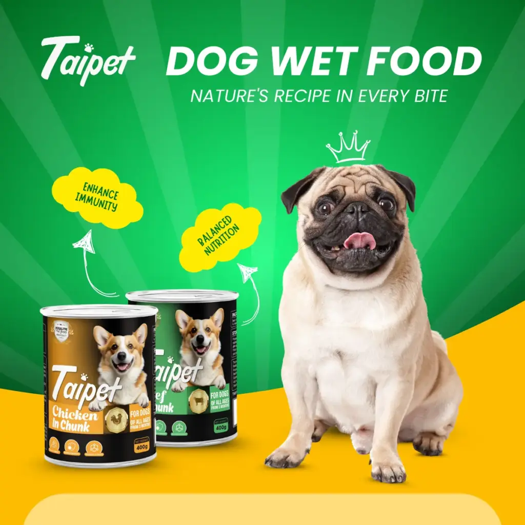 Dog wet food taipet