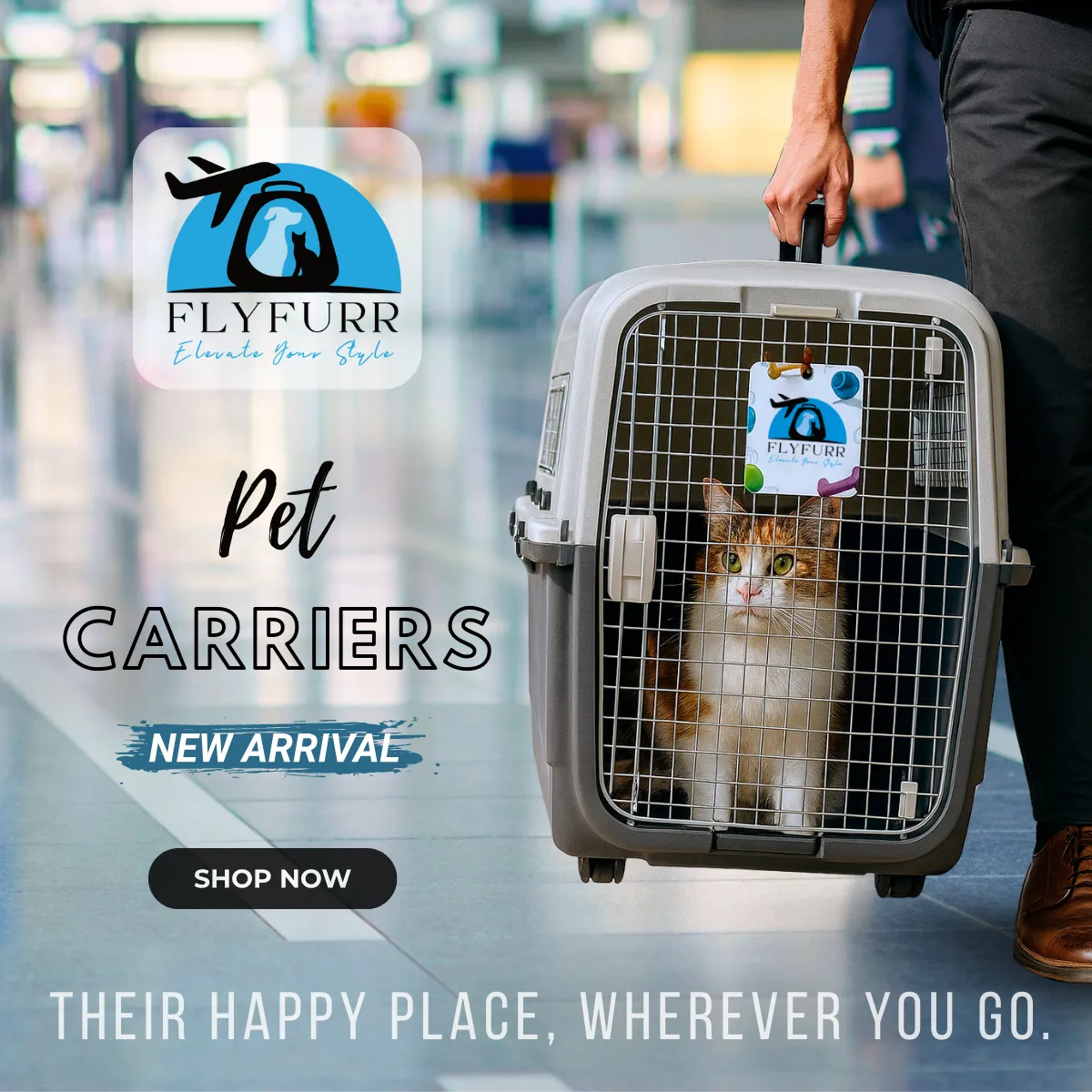 Flyfurr carriers poster petsclub