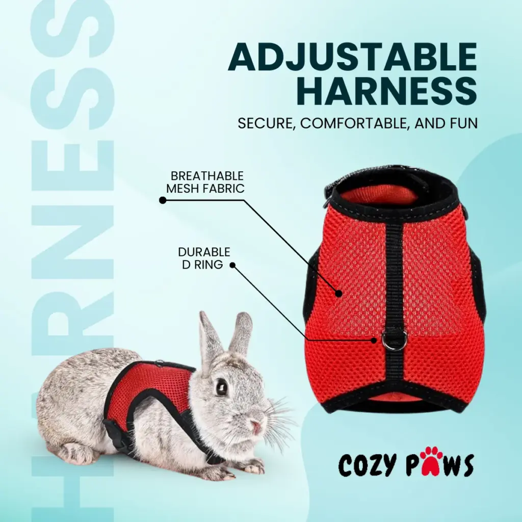 bunny harness cozy paws