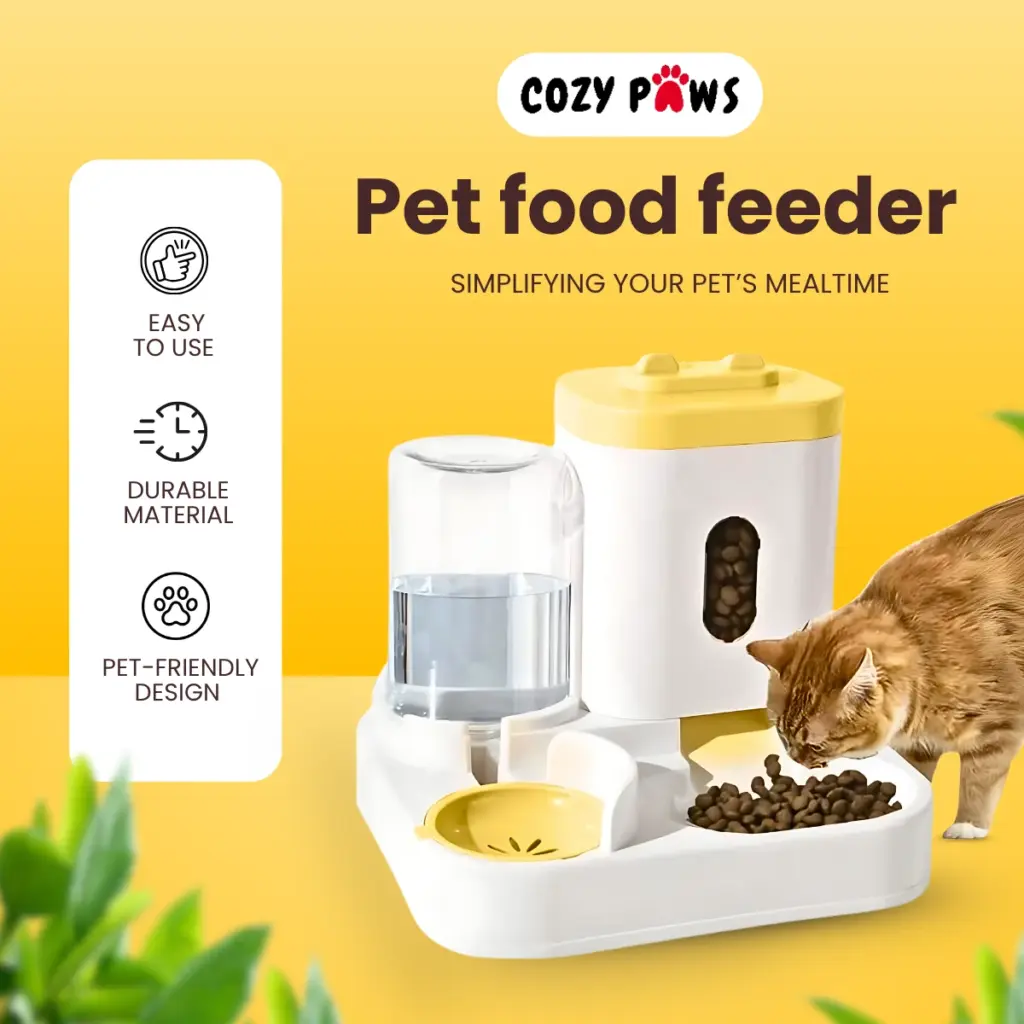 cozy paws pet food feeder