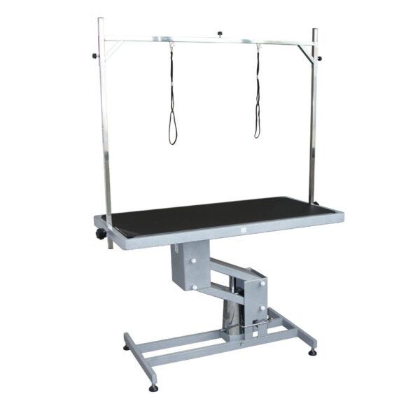 Aeolus Hydraulic Lifiting Table With  Overhead Arm, Black Single Side Top (126*65*51.5--101cm)