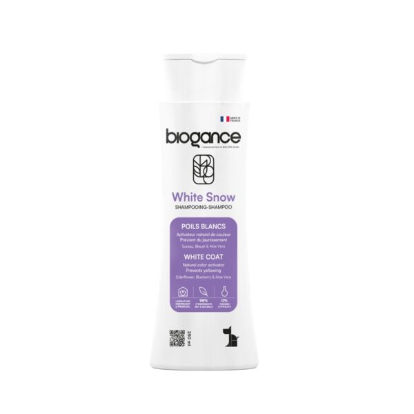 Biogance White Snow Dog Shampoo-250ml (for White Coats)