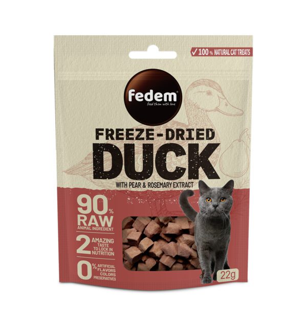 Fedem Freeze-Dried Cat Treat – Duck & Pear 22g