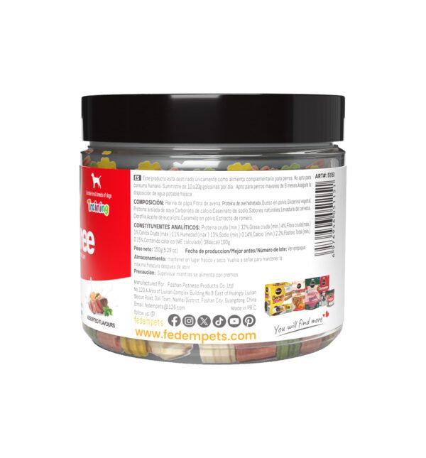 Fedem Dentagree Training Power Bites for Dogs – Assorted Flavours 150g - Image 3