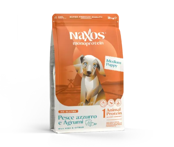 Naxos Puppy Medium Fish And Citrus-3kg
