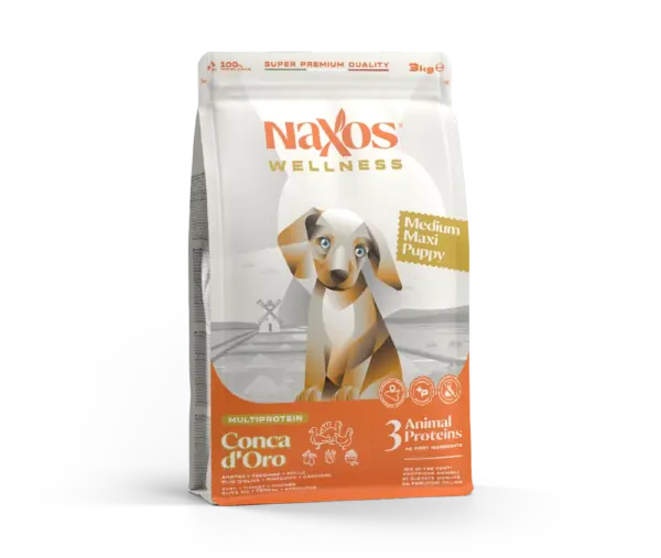 Naxos Puppy Medium Maxi Multiprotein (Duck, Chicken & Turkey) 3kg