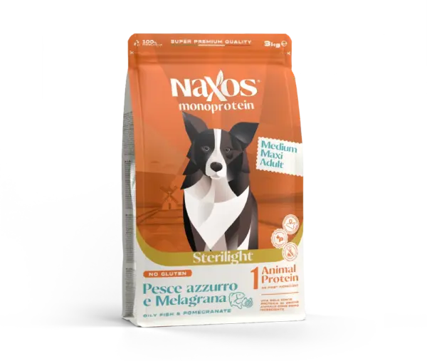 Naxos Sterilight Medium/Maxi Blue Fish And Pomegranate-3kg