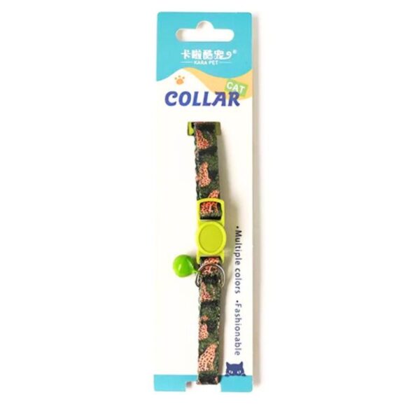 Cozy Paws Safe Cat Collar with Bell–25cm Leopard Print