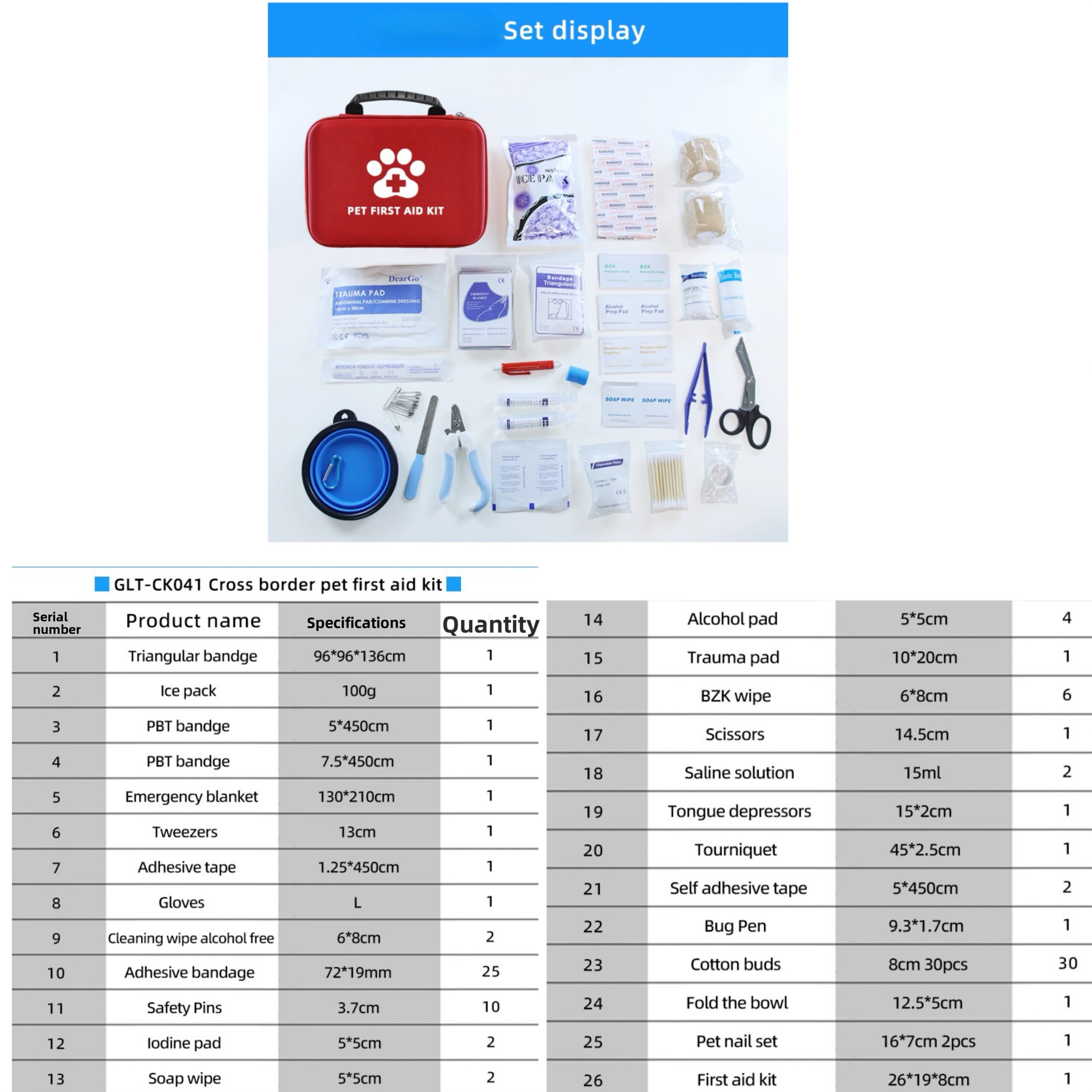 Cozy Paws Pet First Aid Kit- 101pcs Set - Image 6