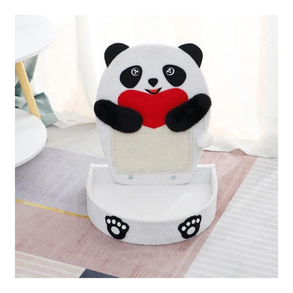 Cozy Paws Panda Shape Cat Scratching Board With Sisal Rope and Scratching Pad -41*33*62cm - Image 4