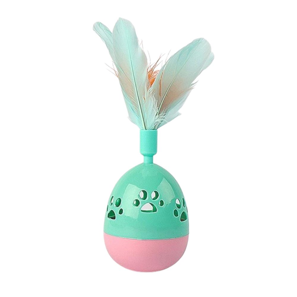 Cozy Paws Interactive Feather Stick Tumbler Toy-Mixed Colour - Image 2