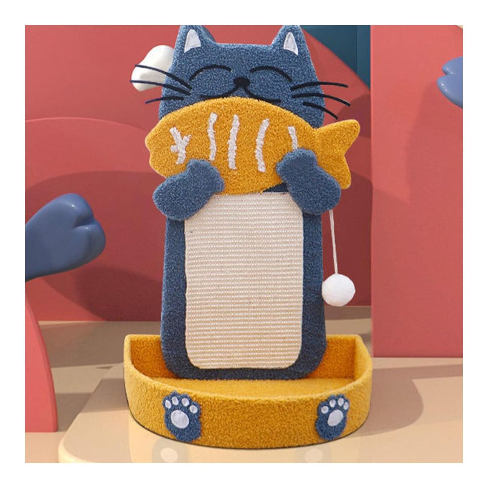 Cozy Paws Fish Shape Cat Scratching Board With Sisal Rope and Scratching Pad -41*33*62cm - Image 4