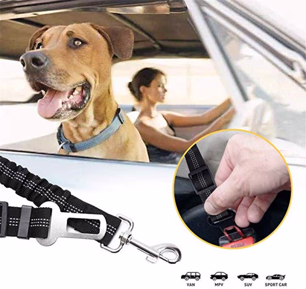 Cozy Paws Reflective Adjustable Dog Seat Belt with Shock Absorber - Image 3