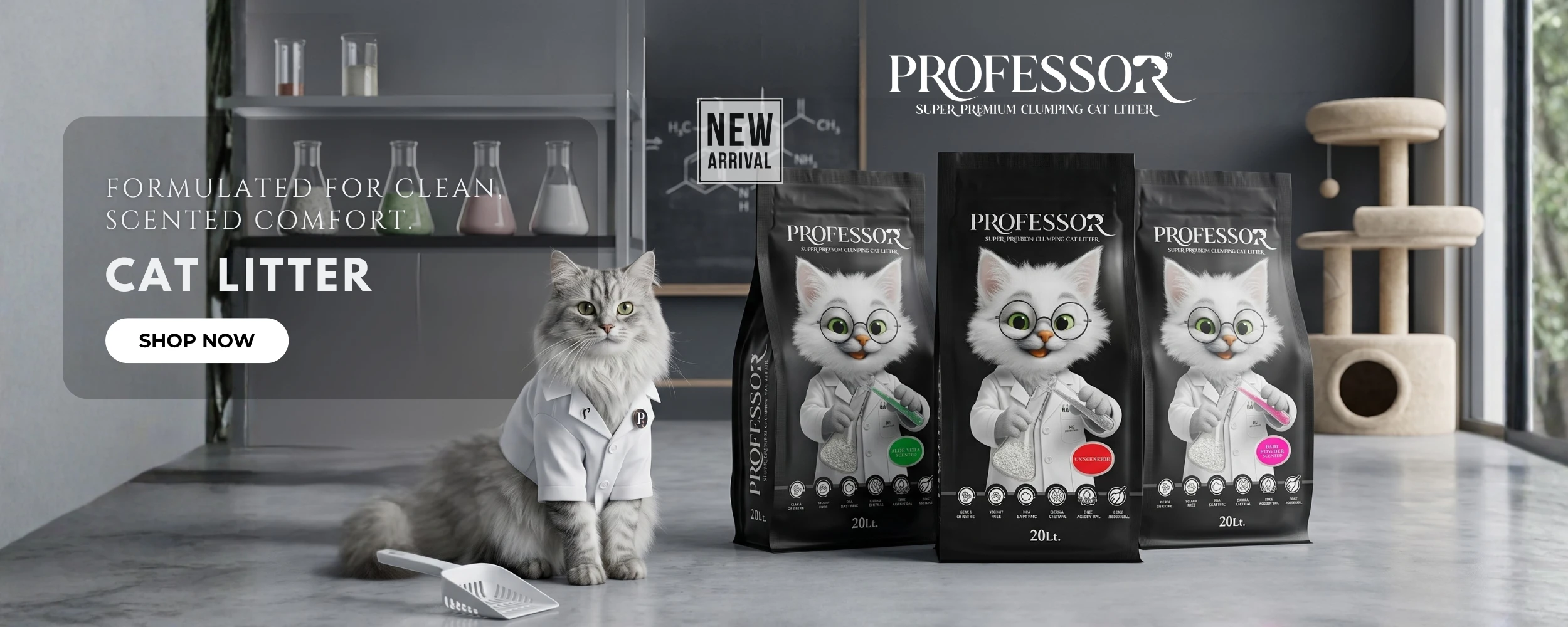 Professor cat litter